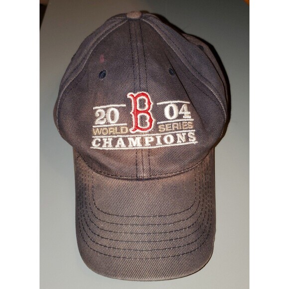 2004 Boston Red Sox world championship Strap-back hat 100% cotton - Picture 1 of 7